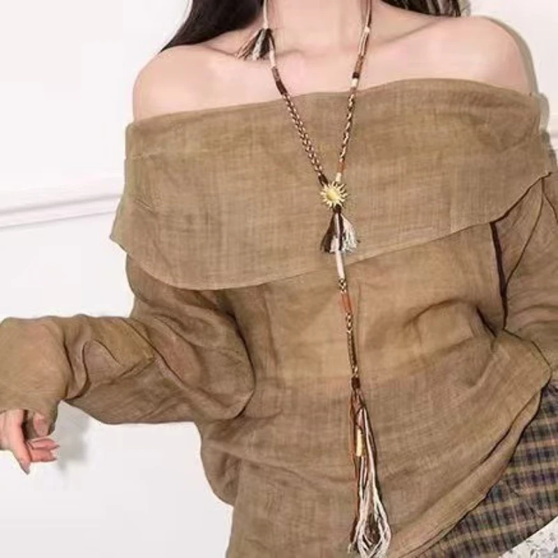 

Europe Design Braided Rope Gold Silver Tassel Long Necklace Waist Chain Women Bohemian Vintage Jewelry Trend