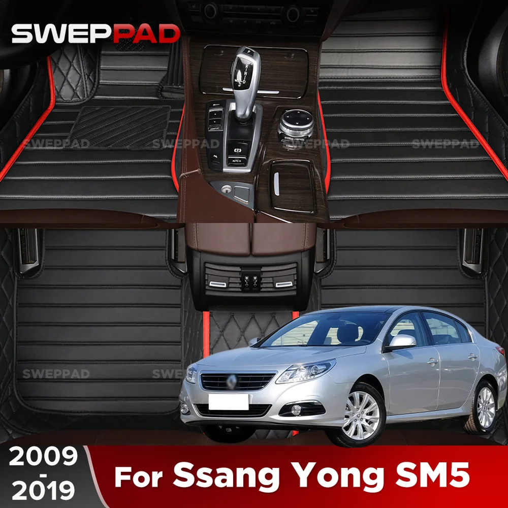 For Ssang Yong SM5 2009-2019 18 17 16 15 Car Floor Mats All Weather Carpet Cover Floor Liners Interior Protector Accessories
