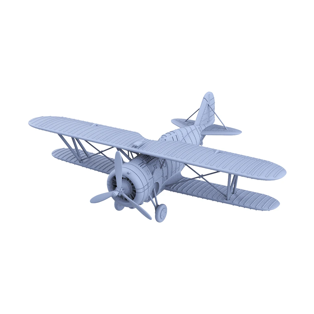 Yao's Studio LYR255 1/72 1/144 1/200 1/700 Military Model Kit USN F3F-2 Biplane Fighter - Image 5