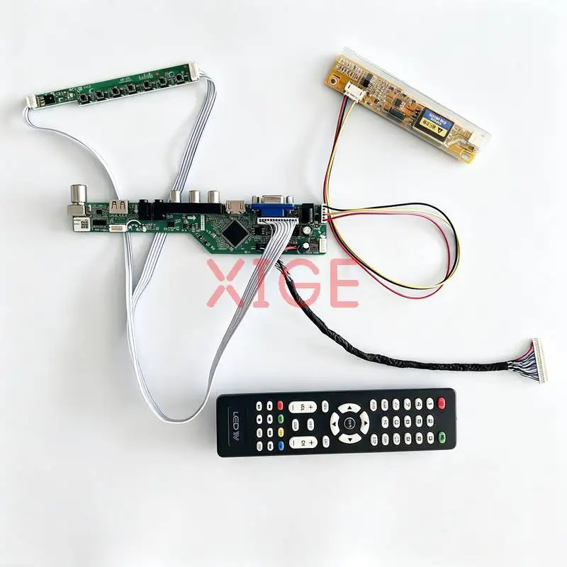 

For HSD150PX15 HSD150PX16 HSD150PX17 HSD150PX14 Matrix Controller Board Kit 1-CCFL HDMI+VGA+AV+USB 1024*768 LVDS 30-Pin 1024x768