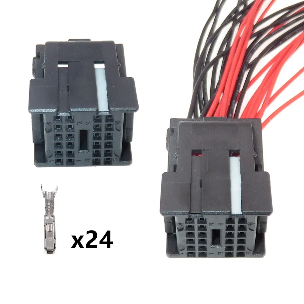 

1 Set 24P Auto Modification Connector Accessories 967285-1 AC Assembly Car Low Current Power Cable Socket