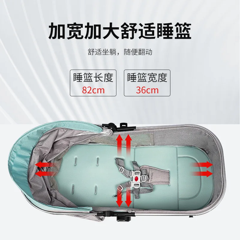 Passeggino Paesaggio alto che cammina può sedersi o sdraiarsi Passeggino multifunzionale leggero all'ingrosso può sedersi le persone