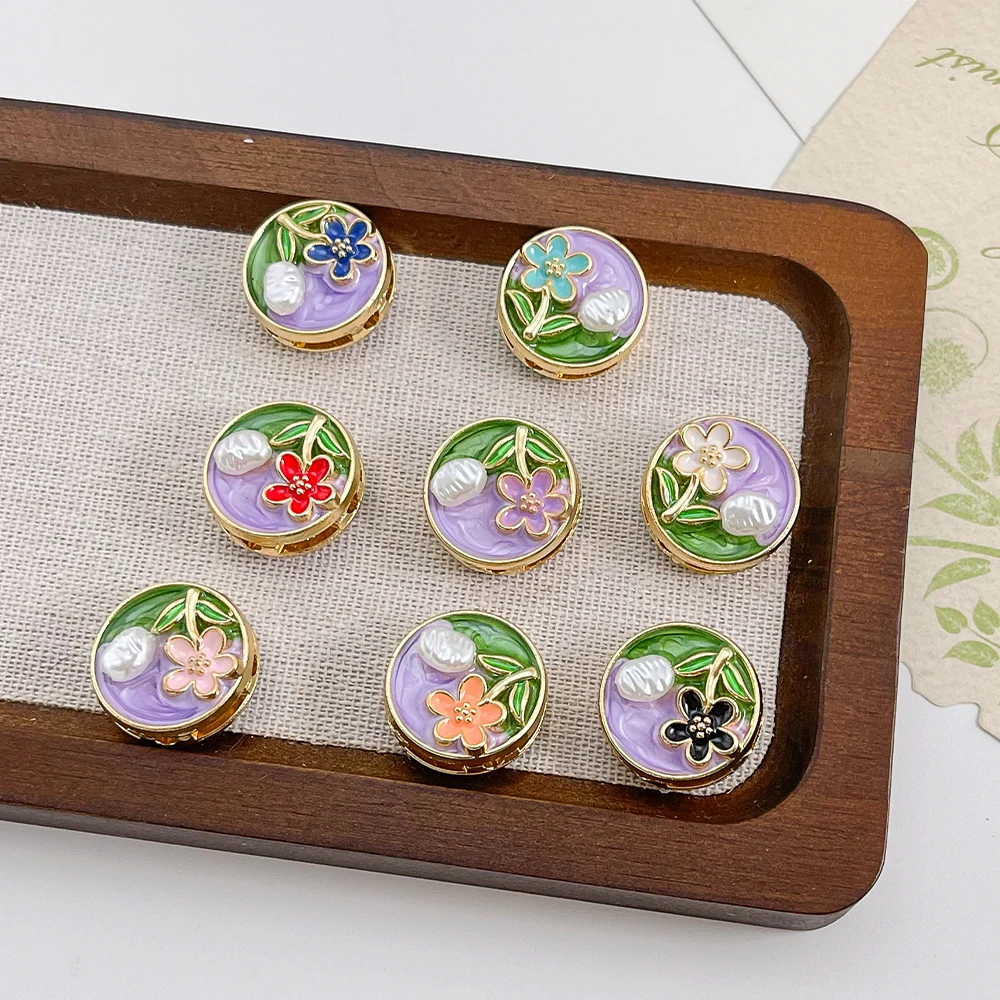 Cordial Design 30Pcs 21*21MM Alloy Beads/Hand Made/DIY Beads/Paint Effect/Round Shape/Jewelry Findings & Components #19474