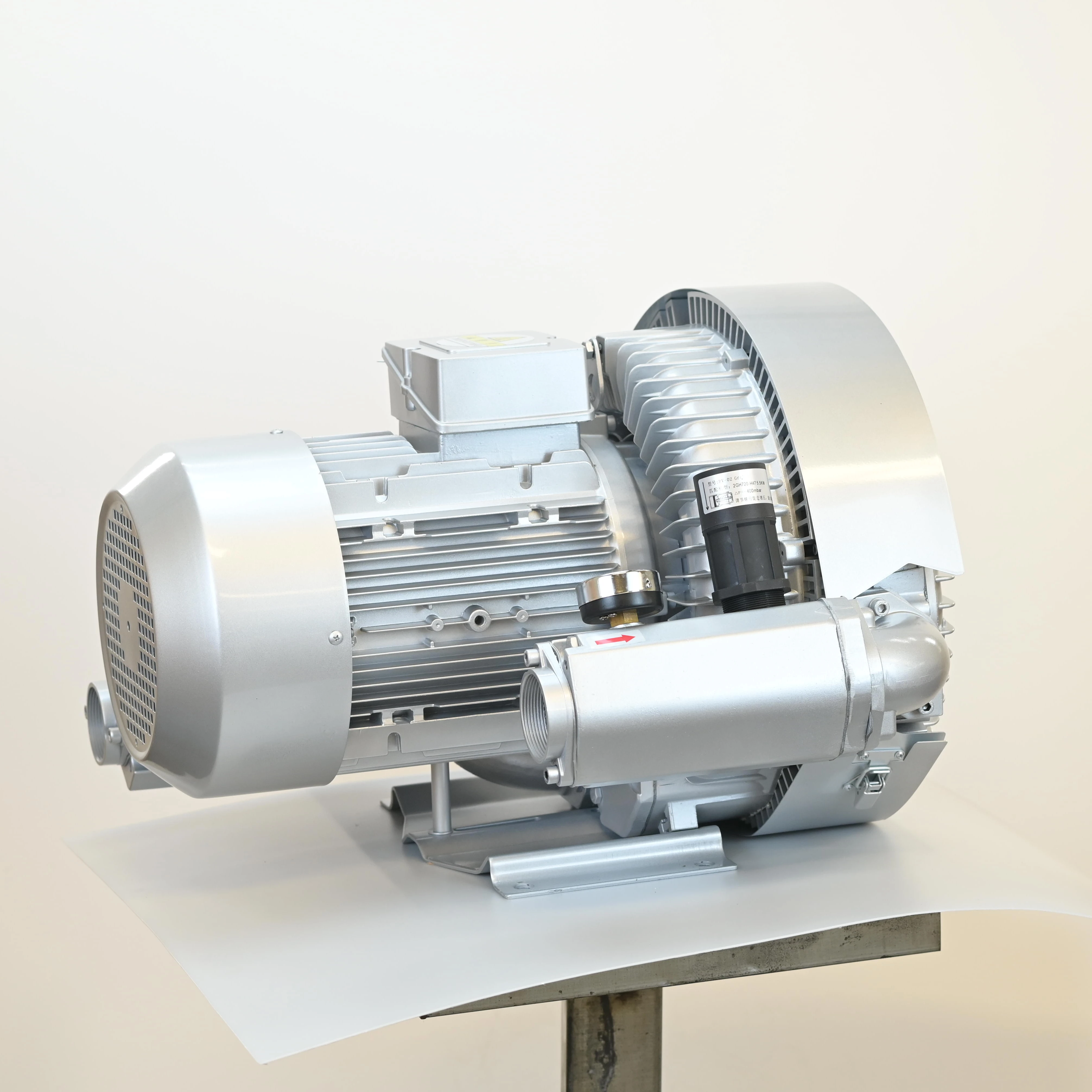High Pressure Electric Double Stage Ring Side Channel Air Blower 2 Stage Regenerative Blower 3 Phase Customizable Vacuum Pump