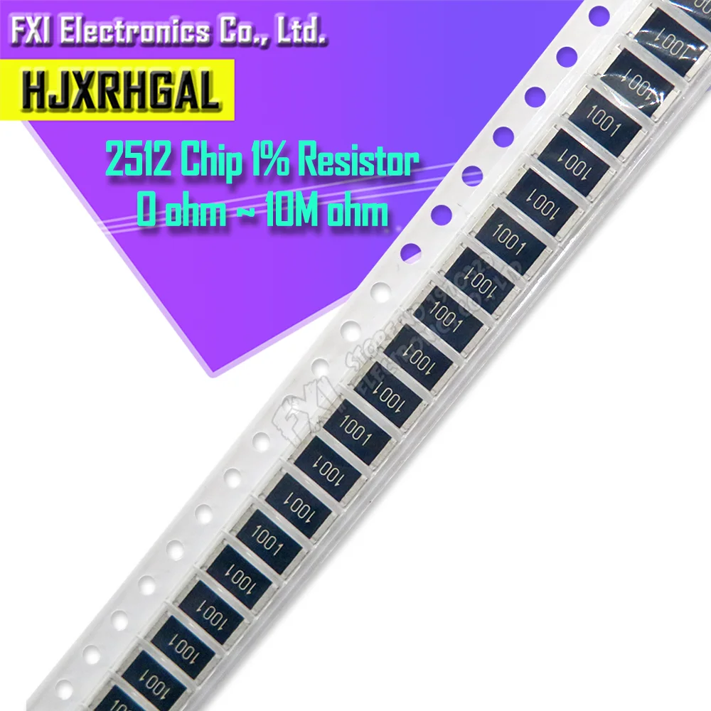 4000PCS 2512 1% resistenza SMD 0R ~ 10M 1W 0 1 10 100 150 220 330 ohm 1K 2.2K 10K 100K 220K 0R 1R 10R 100R 150R 220R 330R 470R 1M