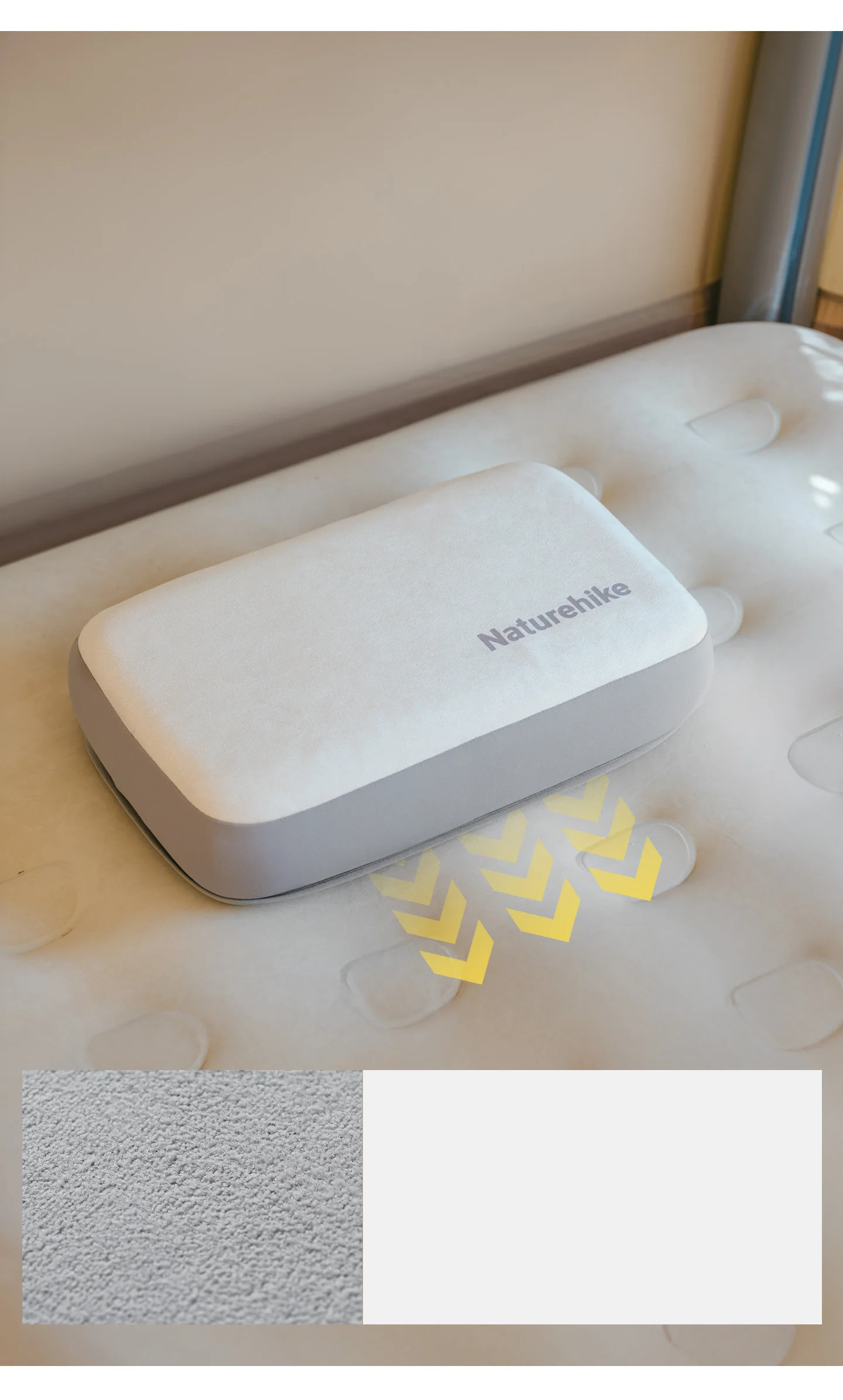 Naturehike 2026 Neues Upgrade Doppelseitiges Hochelastisches Ergonomisches Nackenstützkissen für Reisen 4-Jahreszeiten Antihaft-Campingkissen – Detail 6