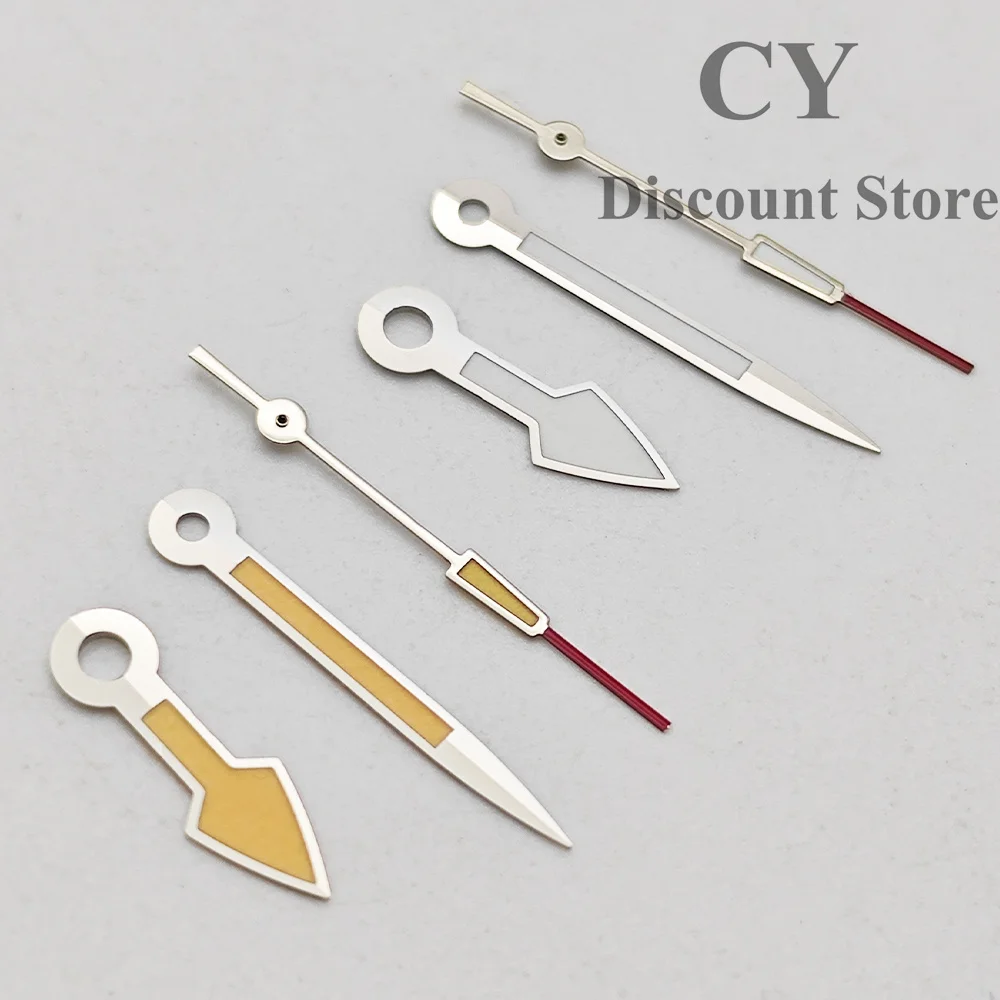 RICHUS NH35 Watch Hands Silver Watch Hands Green Luminous Fit NH35 NH36 ETA2824 ETA2836 Miyota82 DG Movement Accessories Parts