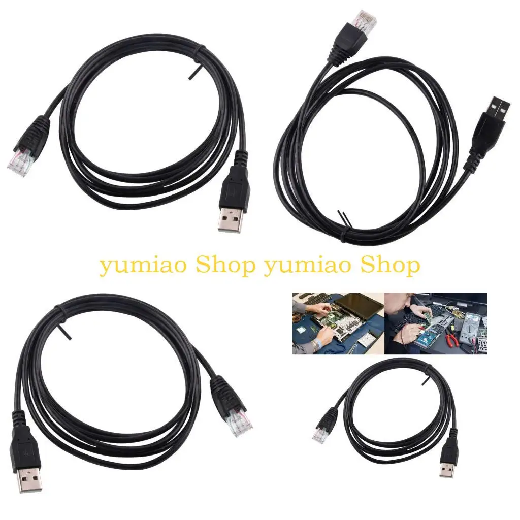 

587B Stable USB to RJ50 Cable for Data Centers Cost Effective USB Consoles/Data Cable