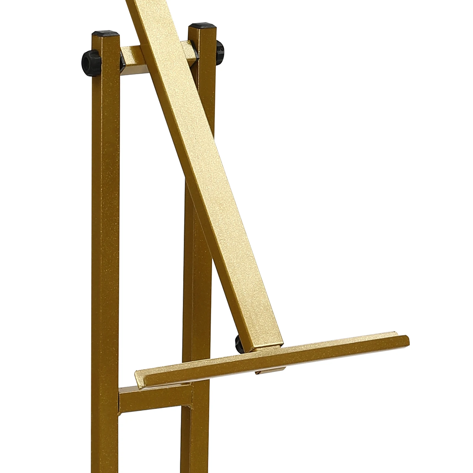 Golden Iron 130-150cm Adjustable Advertising Stand 5-piece Suit Display Stand 360-degree Rotating Floor Poster Stand