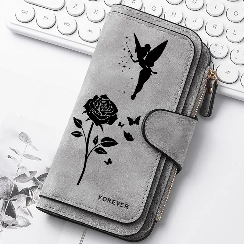 Portfele damskie Tinker Bell, portfel na karty, portfel na monety, torebki damskie dla dziewcząt, portmonetka, portfele na dowód osobisty, damskie portmonetki na monety, prezent dla dziewczyn