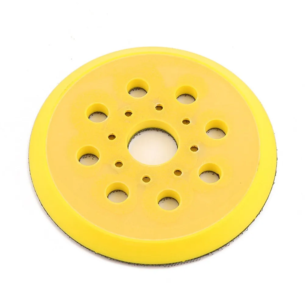 Nouveau tampon de ponçage pratique de haute qualité 5 pouces/125mm 8 trous équipement pour GEX125-1AE PEX 220A PEX 220AE PU ponceuse jaune