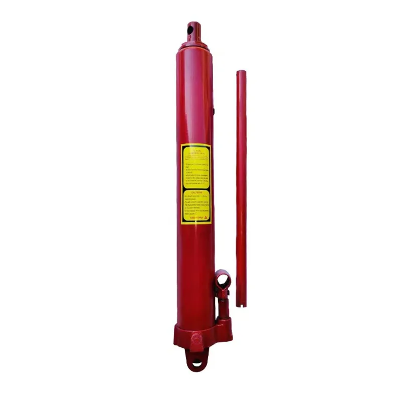 Hydraulic Ram Jack 8T Single Column Vertical Hoist Cylinder With Single Piston Pump And Clevis Base Hydraulic Ram Cylinder