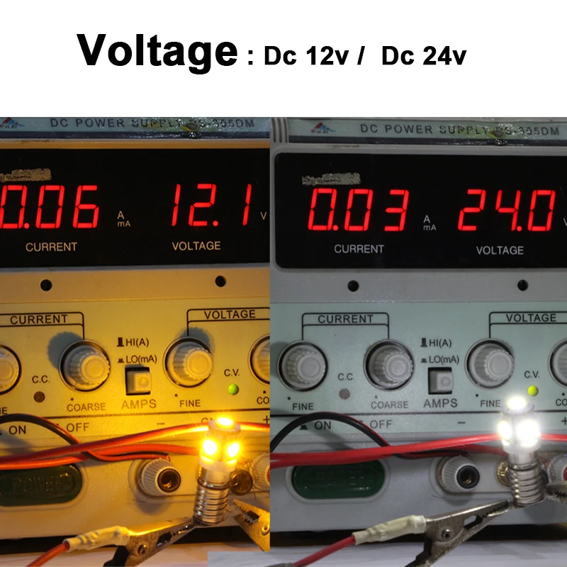 Lámparas Led Indicator Bulb T10 W5W 194 Canbus 1W Dc 6V 6.3V 12V 24v Vehicle Truck Interior Light Auto Wedge Parking Lamp 12 V
