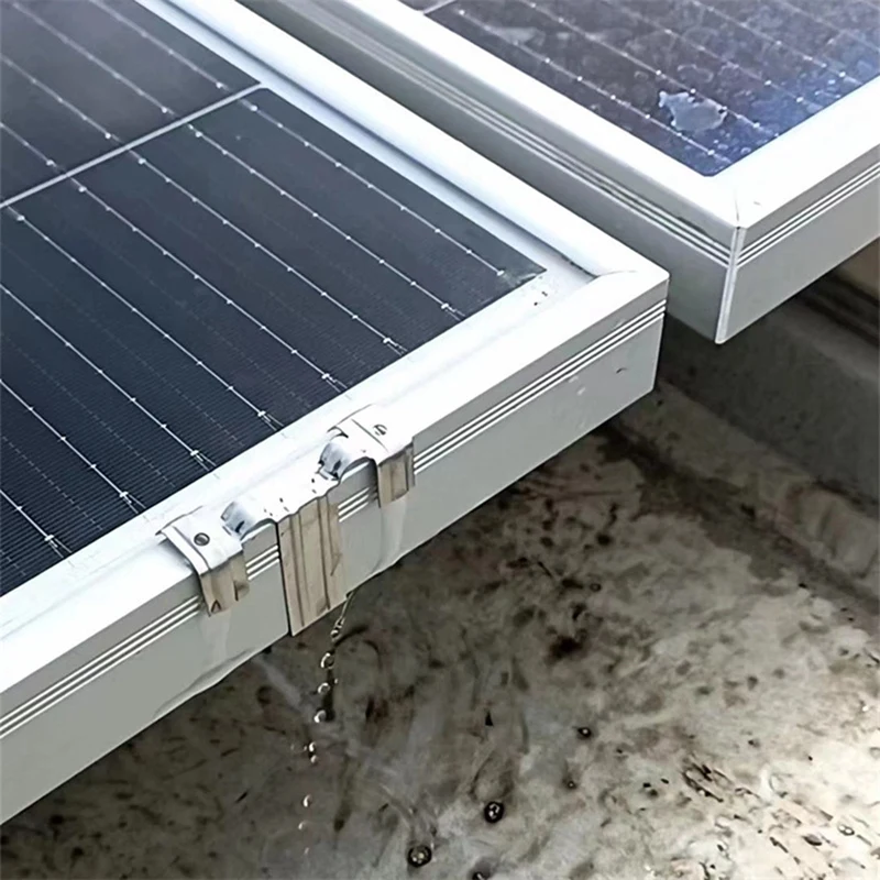 

A47U 20PCS Photovoltaic Panel Drainage Buckle Surface Plate Solar Panel Water Drain Clip for Solar Panel Draining 40mm
