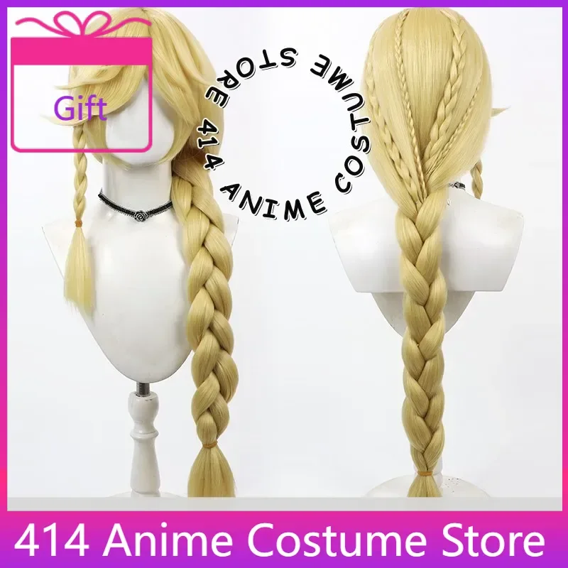 

Applejack Cosplay Wig Anime My Litle Pony Deluxe Cornrows Character Party Wigs Role Play Costume Prop Synthetic Hair Headwear