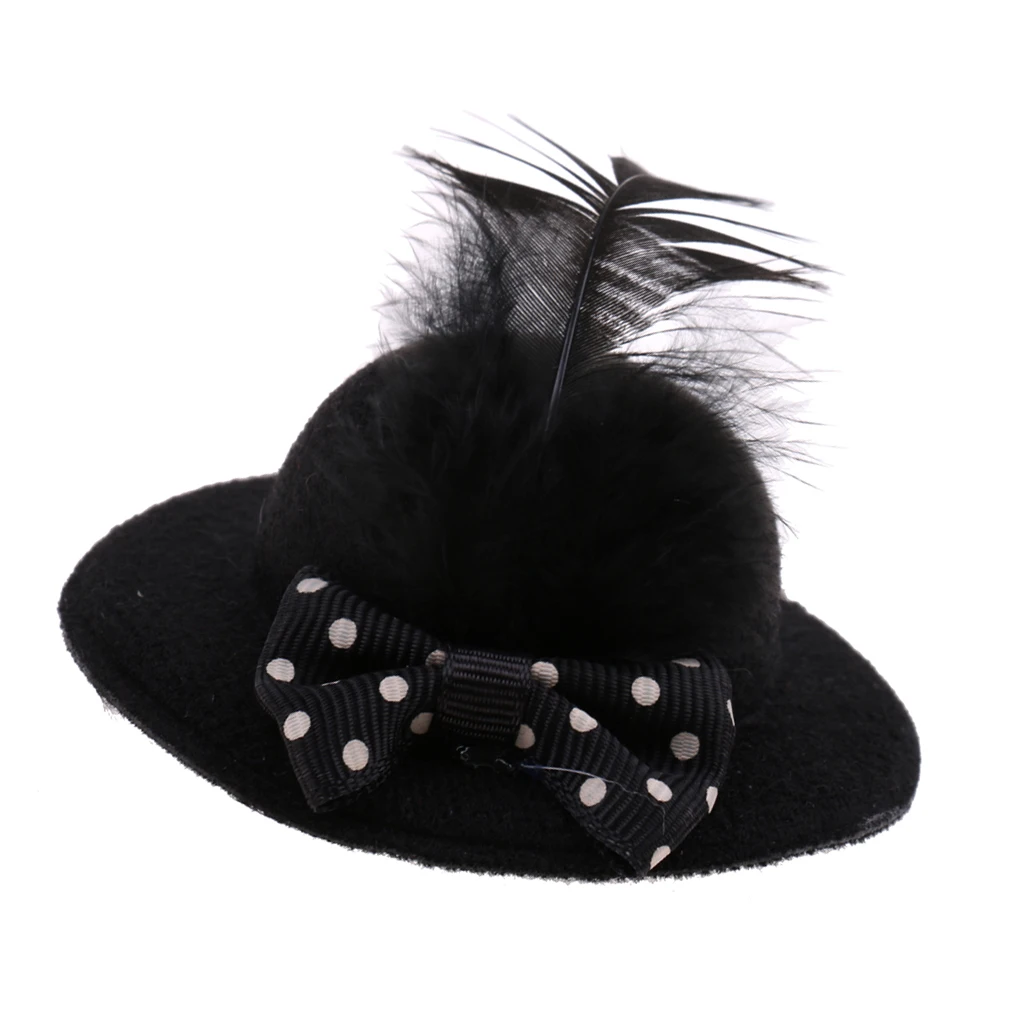 MagiDeal Mode 1Pc Neue Vintage Bowler Puppe Prinzessin Hut Kappe für 28-30cm Puppe Modell Kostüm kleidung Accs 6 Farben