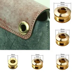 Solid Brass Screw Back Eyelets With Washer Metal Plating Round Eyelets Grommets Leather for Clothes Shoe Bag Jean Tags DIY Acces