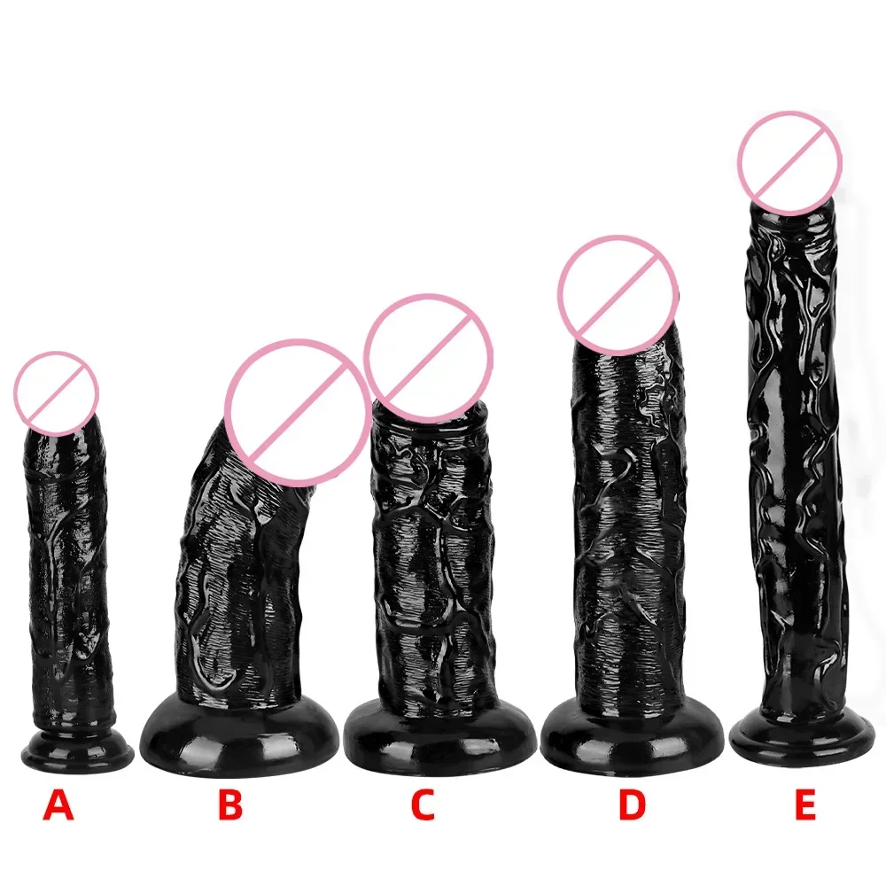 35/27/26/23/22.5cm PVC Simulation Penis Real Vein Realistic Dildo with Strong Suction Cup Male Masturbator Sex Toy for Female