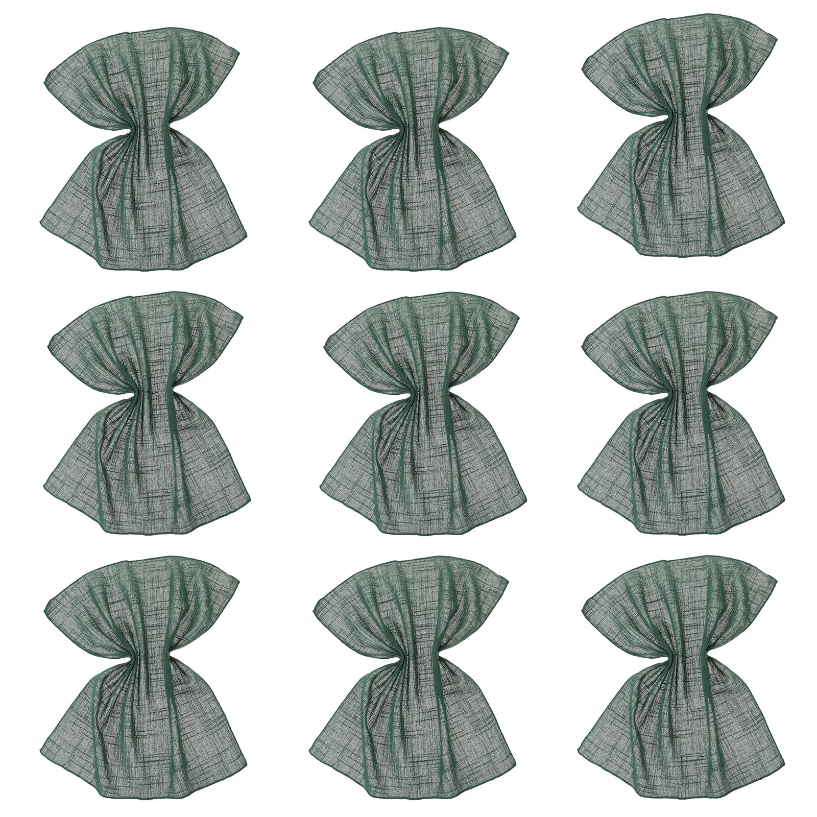 10pcs Washable Reusable Cotton Linen Dinner Napkins for Wedding, Party & Festival Table Decoration