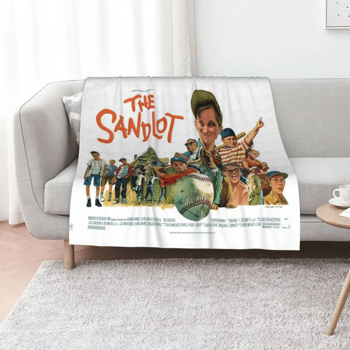 

The Sandlot Movie Poster Throw Blanket Blankets For Bed Blankets For Sofas funny gift Weighted Blankets