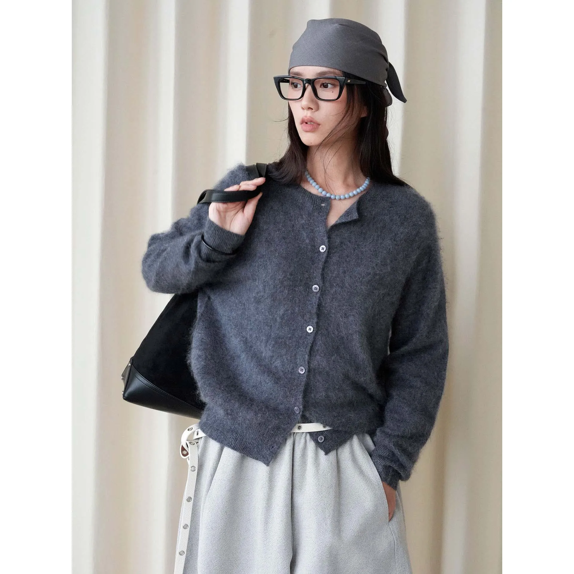 Women Autumn Winter Cashmere Sweater Single Button Wool Knitted Warm Coat Cardigans Tops For Women Sweater