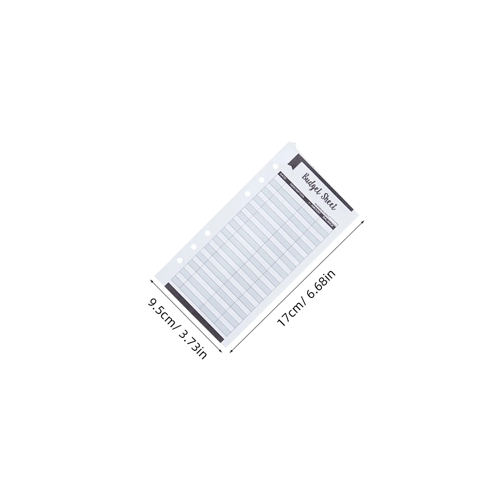 24Pcs Creative Budget Cards Easy-Carry Finance Tracking Sheets for Business Travel Self-Driving Trip Daily Budgeting Cash Binder
