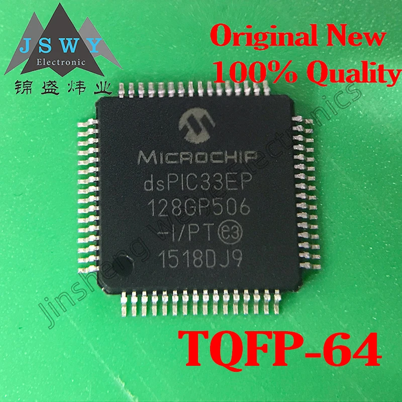 

(1/5 pcs) DSPIC33EP128GP506-I/PT TQFP64 DSPIC33EP128 Digital Signal Controller Chip/New Original Stock Electronics