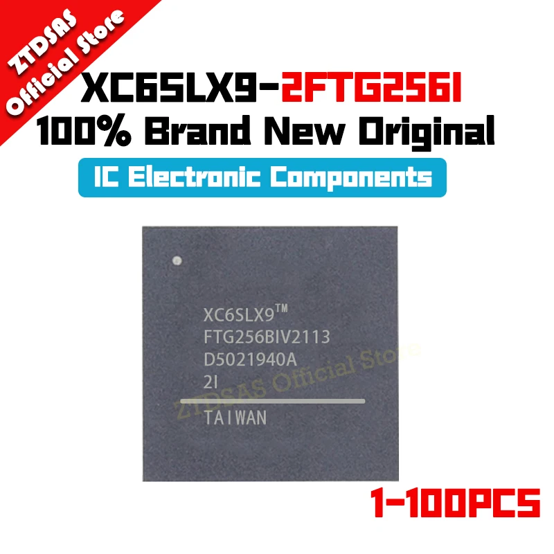 1-100Pcs New Original XC6SLX9-2FTG256I XC6SLX9-2FTG256 XC6SLX9 XC6SL IC MCU FTBGA-256 Chip