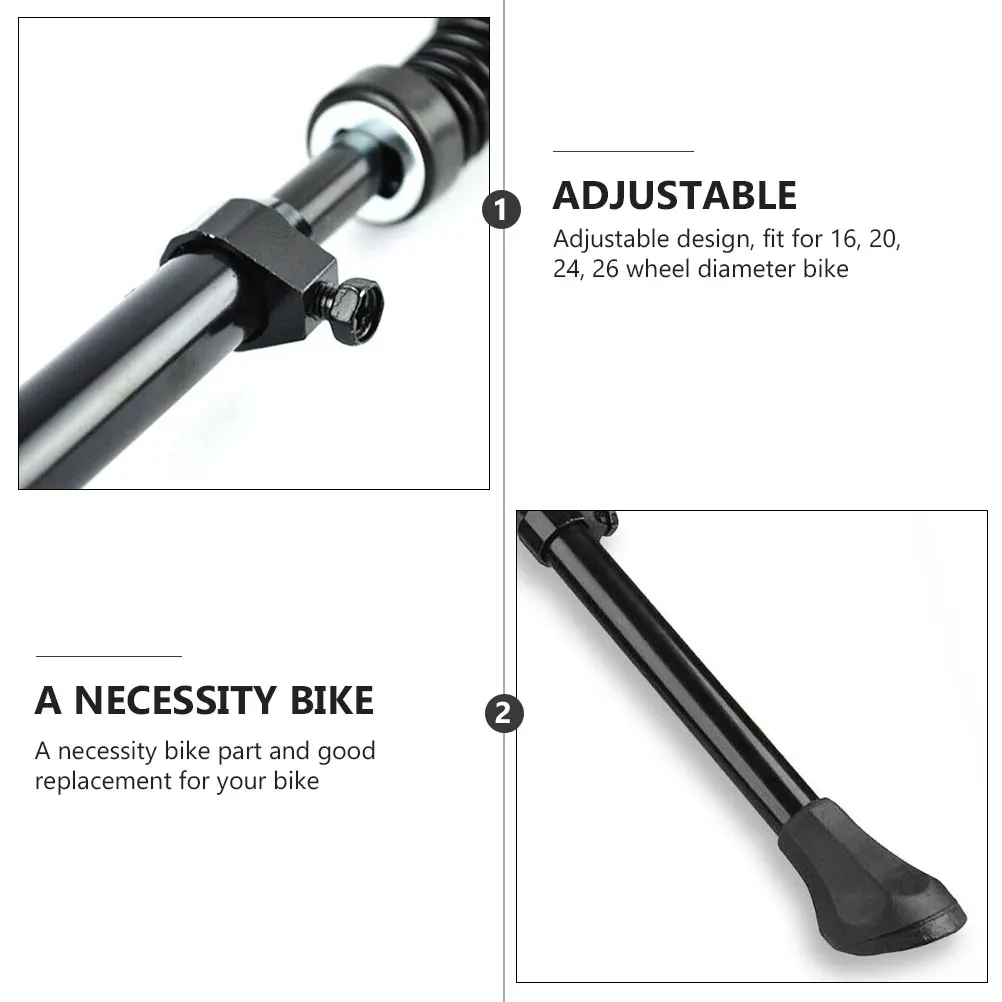 

Bicycle Kickstand Aluminum Alloy Adjustable 16 20 24 26 Wheel Fit Mountain Road Folding Bike Durable Waterproof Easy Remove Dual
