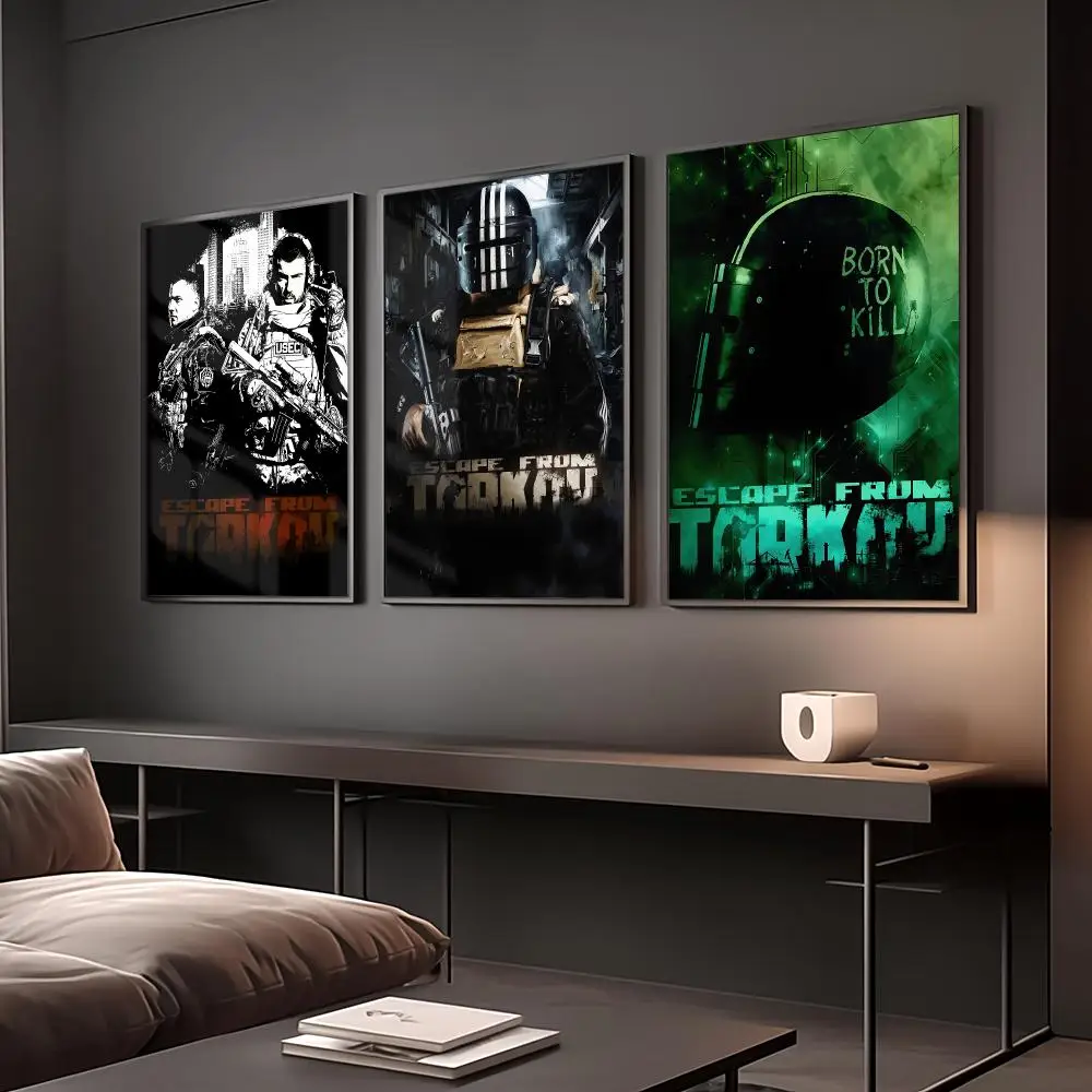 game e-escape from tarkov Poster Reteo Wall Art Aesthetic Room Decor Print Living Room Bedroom Home Decoration