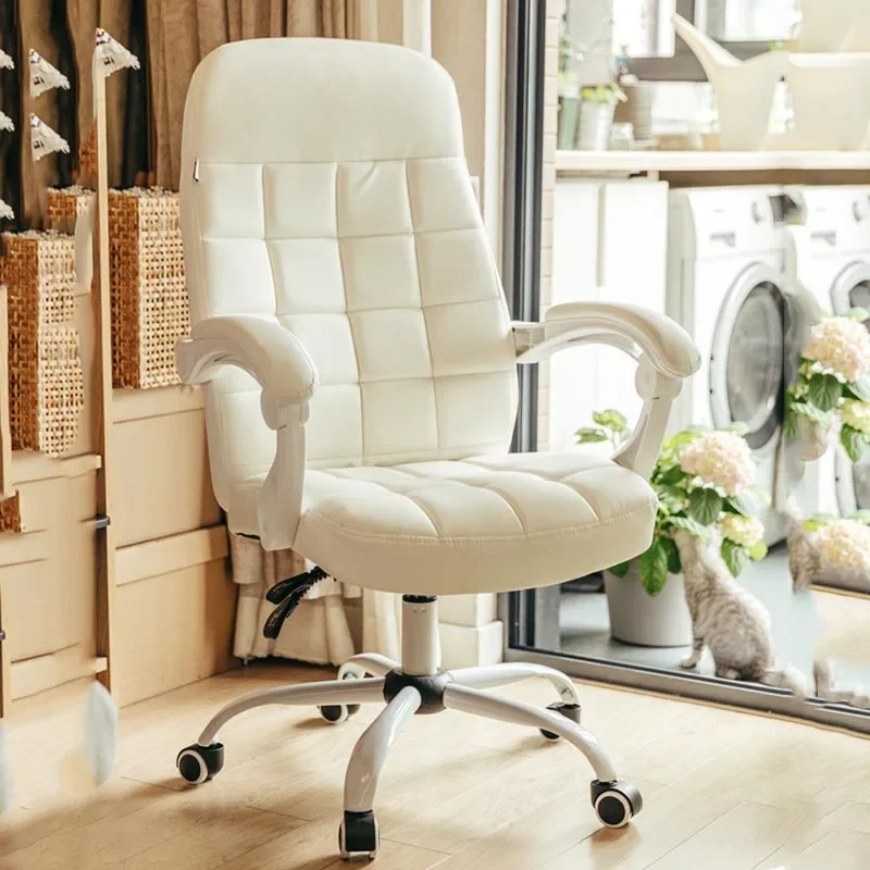 

Fancy Support Office Chair Floor Roller Design Nordic Swivel Office Chair Comfy Modern Luxury Fauteuil De Bureau Furniture