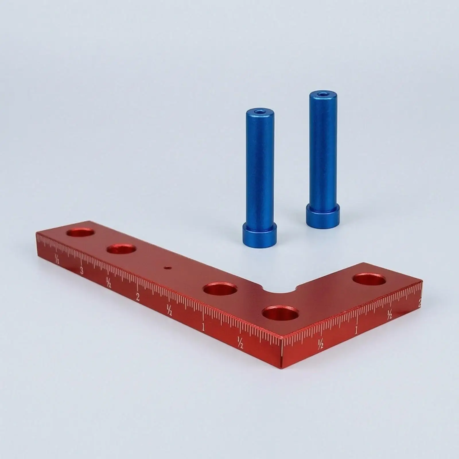 Compact Aluminum Center Scriber Tool with Graduated Scale for Cabinetmaking Trim Work