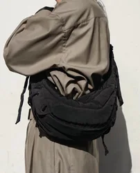 Firmranch-Sac à bandoulière alertes onale en nylon léger de grande capacité pour hommes et femmes, sac à main Croissant, style paresseux décontracté chic, européen et américain