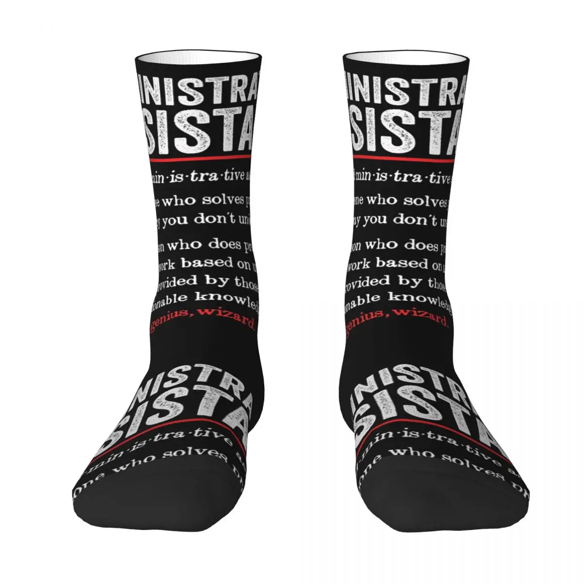 

Administrative Assistant Socks Harajuku High Quality Stockings All Season Long Socks Accessories for Man's Woman Christmas Gifts