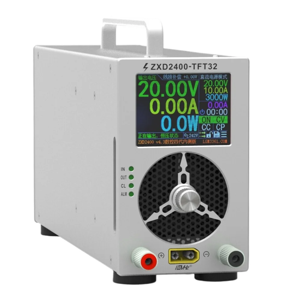 (Shell Only) Aluminum Alloy, ZXD2400 4th, Color Screen Large Screen 3.2 Inch V2 Numerical Control Power Supply Shell