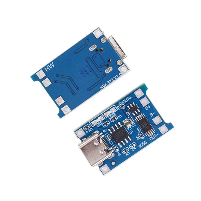 

10pcs 1A TP4056 Lithium Battery Charging Board Type C MICRO With Protection Board For Lithium Charging Module