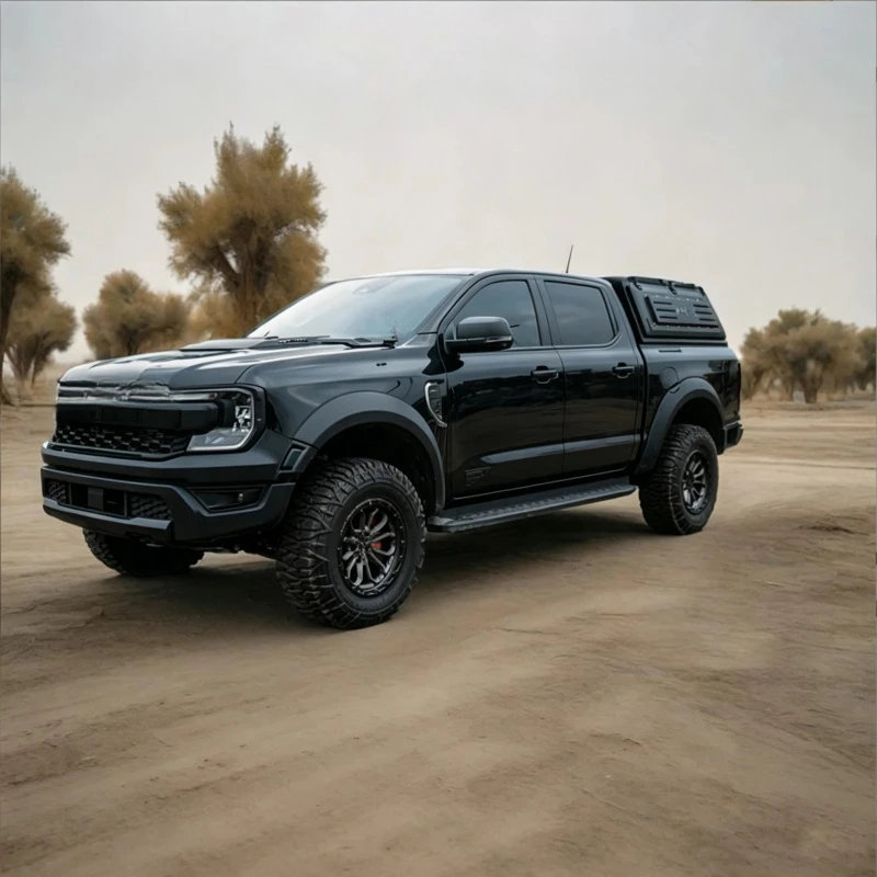 Superior Durable Lockable Top Opening 4-door Pickup Truck Bed Cover Waterproof High-top Canopy Hardtop Cab Protective