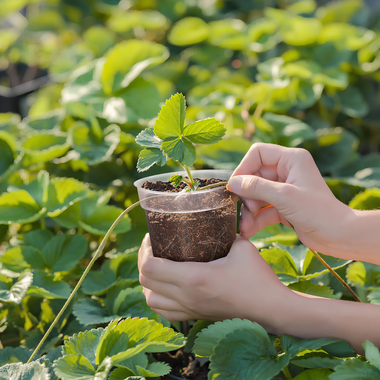 

10Pcs Nursery Pot Clear Plastic Pots with Drainage Holes Sturdy Lightweight Plant Containers for Garden Indoor Outdoor Planting