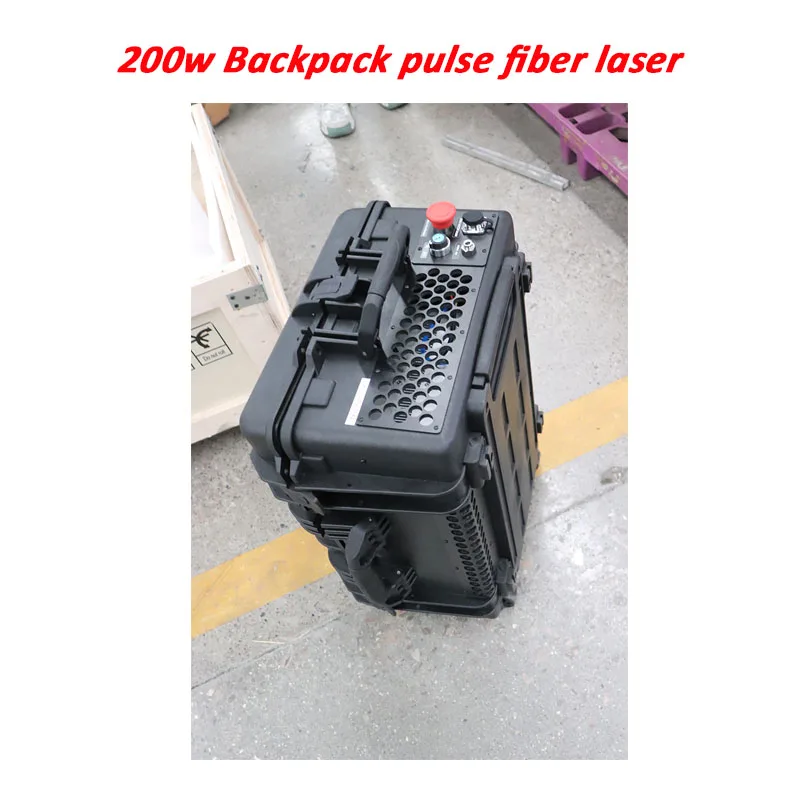 Backpack 200w Portable Pulse Fiber Laser Cleaning Machine