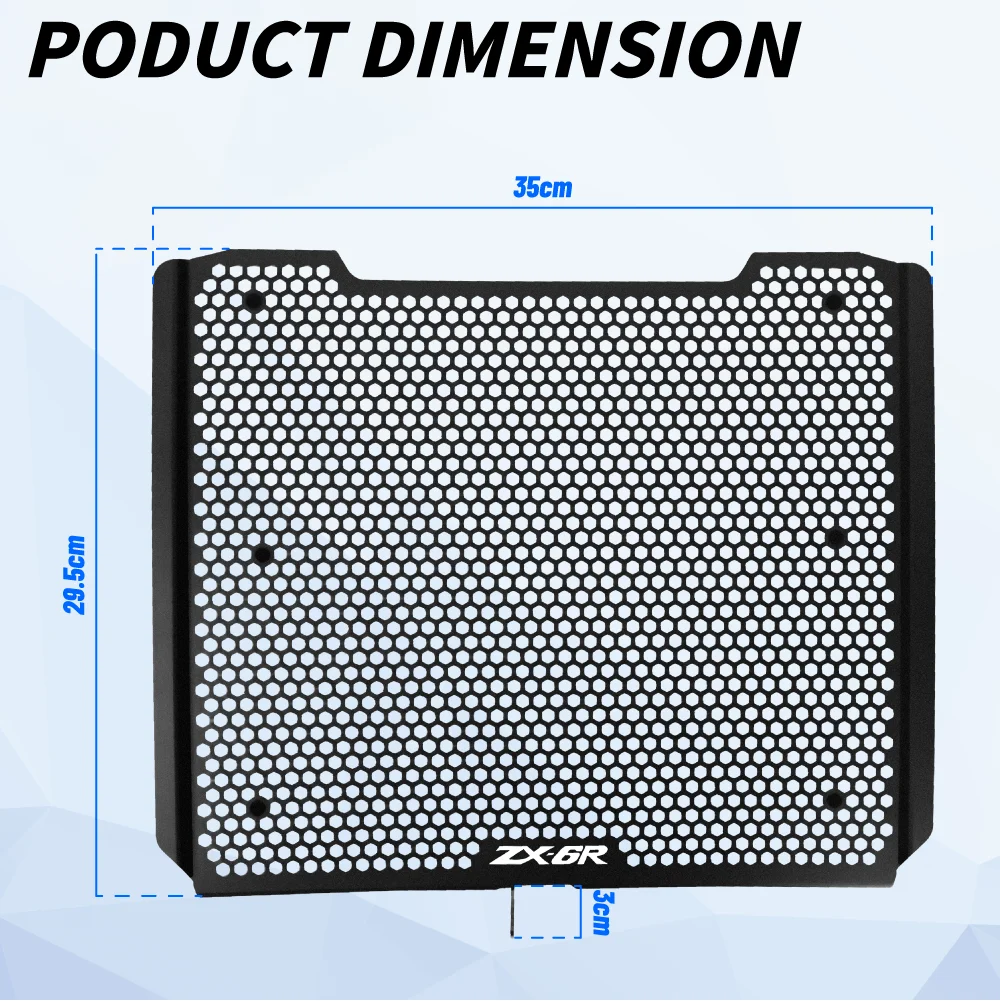دراجة نارية شبكة المبرد غطاء حماية حماية لكاواساكي نينجا ZX6R ZX-6R ZX6 R ZX636 ZX 6R الأداء 2009-2024 2025