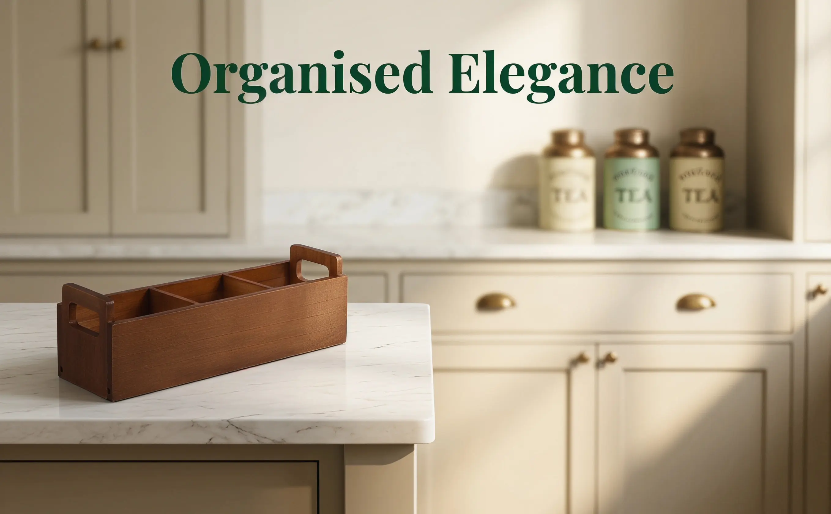 Large Capacity Wooden Tea Box Portable Tea Bag Organizer Chest Sugar Packet Storage for Home Office Sugar Packet Holder