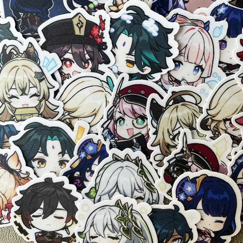 40pcs Genshin Impact Sticker KIRARA Raiden Shogun Yae Miko Xiao Kazuha Nahida— Perfect Funs of Game