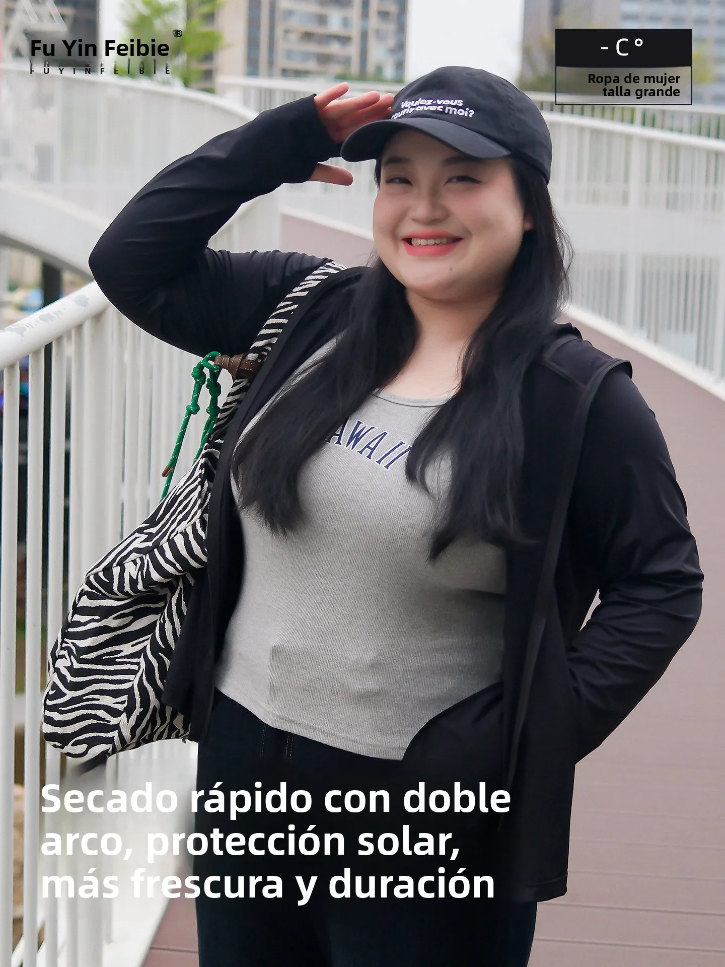 Fun Boche - Capucha de seda helada de talla ande con protección solar, ra, que cubre la cara, estilo urbano, moda par...
