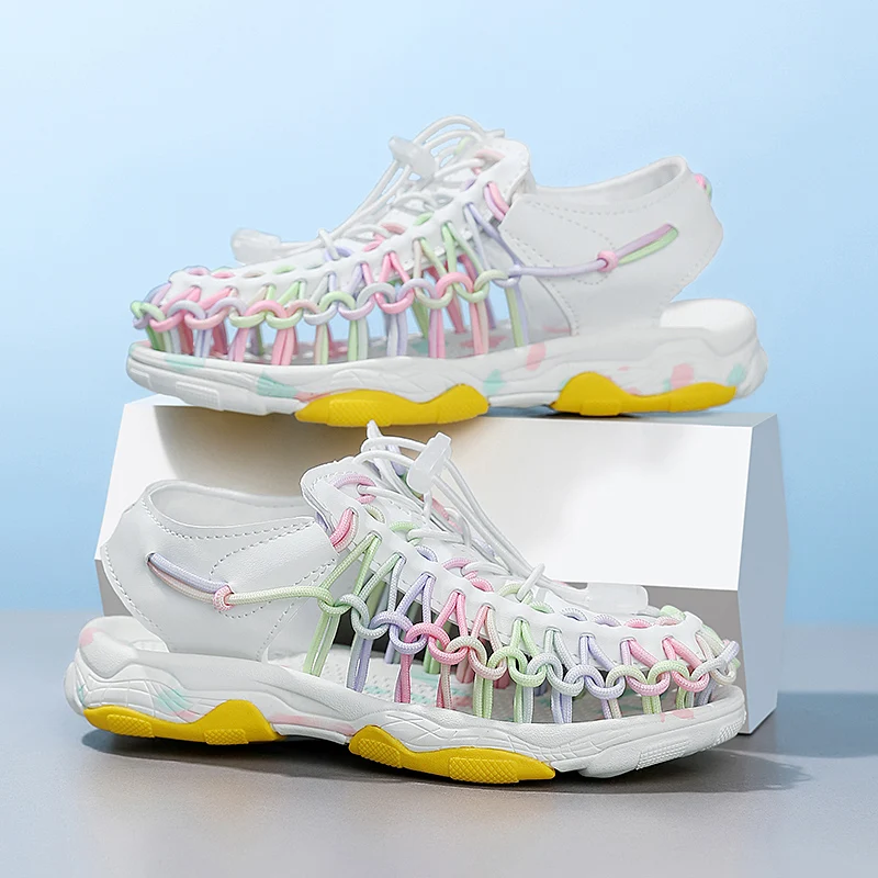 

Hot Sale Kids Sports Sandals Summer Boys Beach Shoes Outdoor Sneakers Sandals Rubber Non-slip Casual Sandals for Children