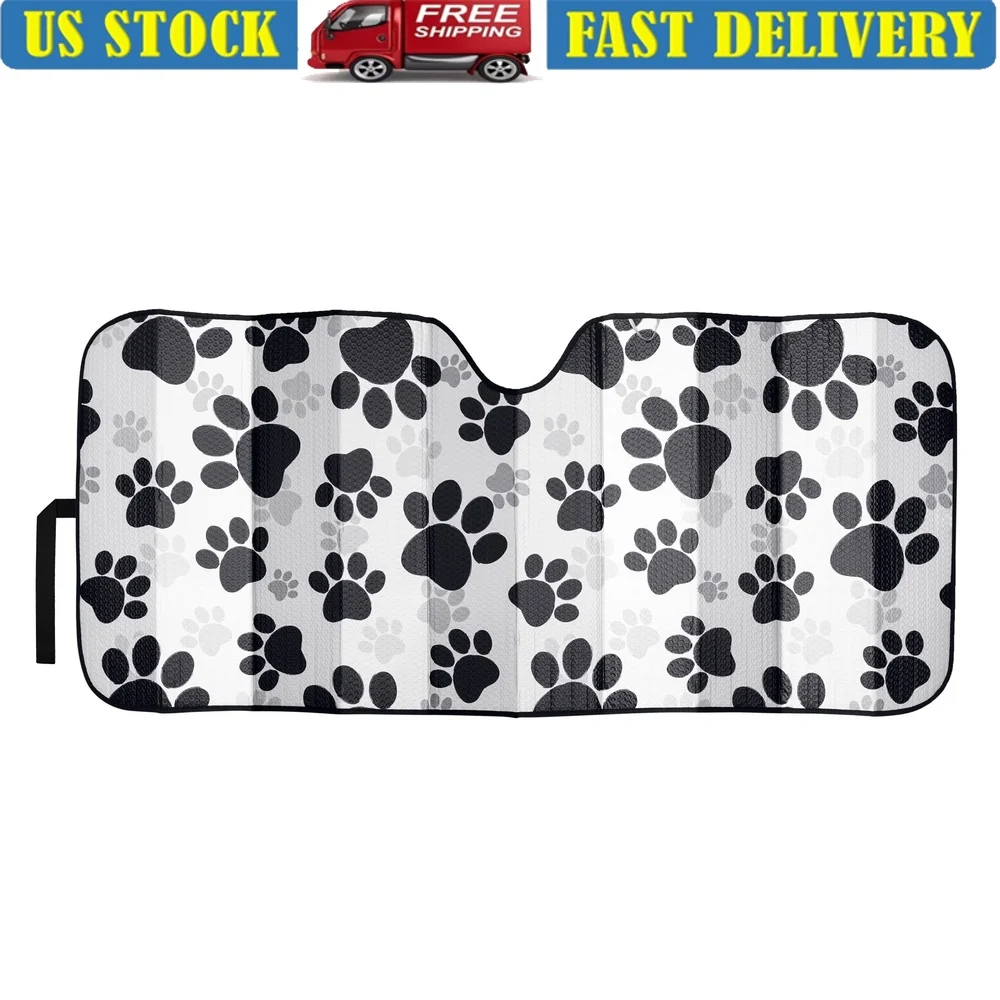 

Universal Accordion Sunshade Car Windshield UV Protection Heat Reduction Compact Storage Easy Installation 63x28.5 inch