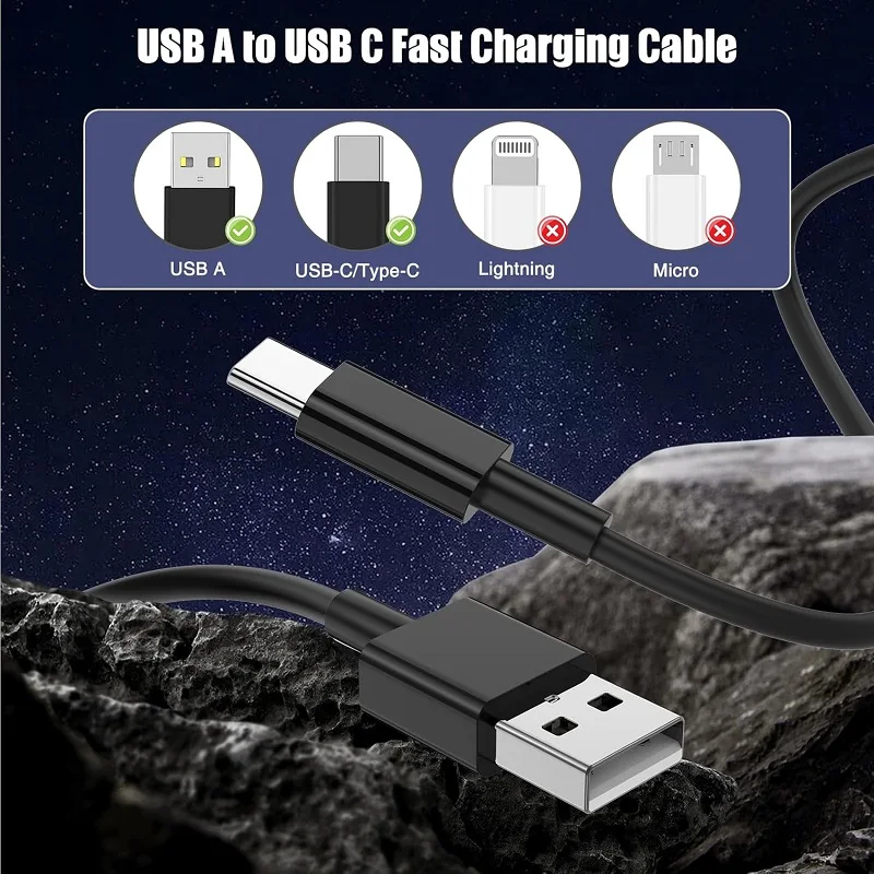 5pcs/10pcs 30W USB A To Type C Cable Date Syuc Fast Charging Cord For Huawei Xiaomi Samsung USB C Phone Fast Charger Accessories