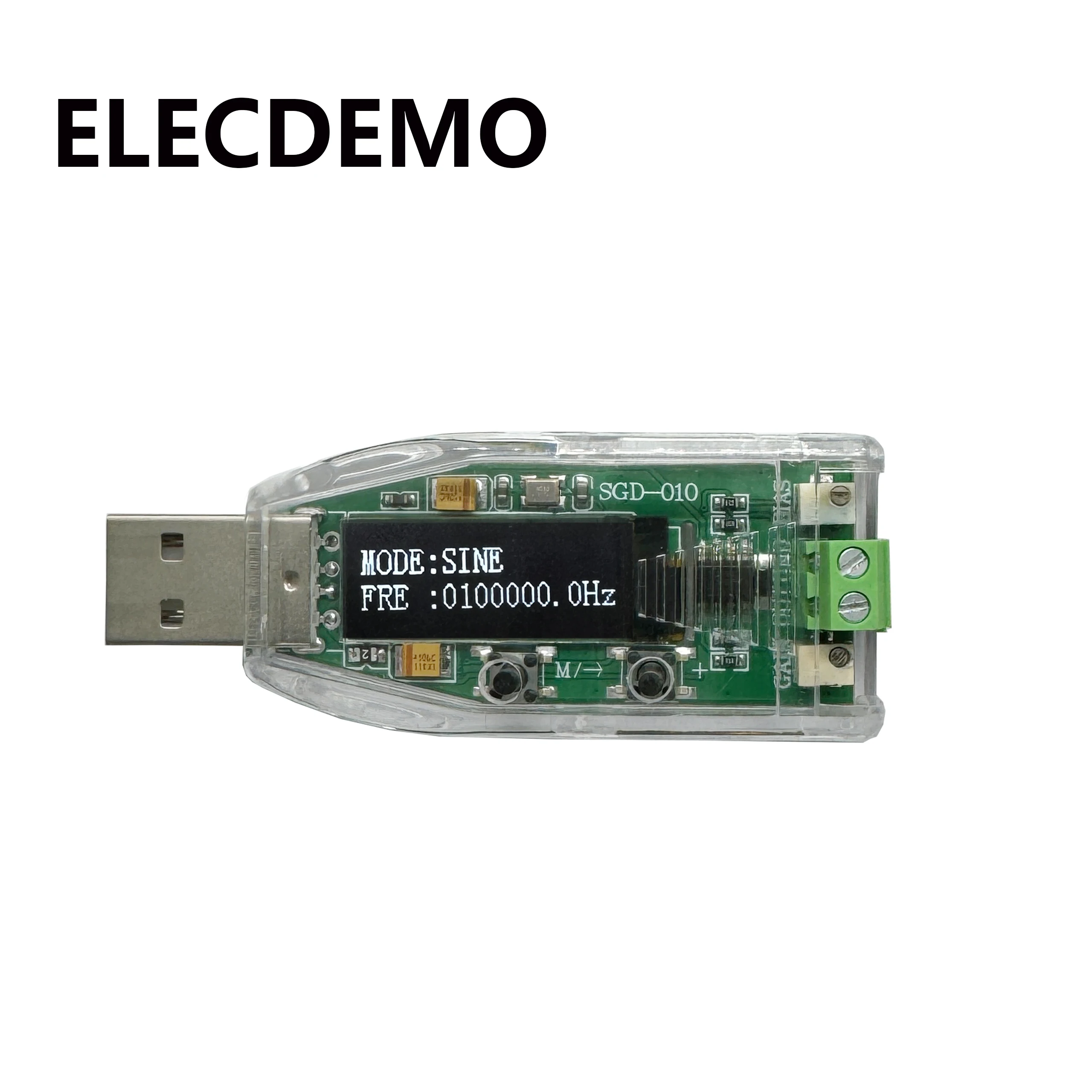 DDS Function Signal Generator Module, 10MHz Sine Square Triangle Wave, Adjustable Amplitude Offset, Precision TTL Source Module
