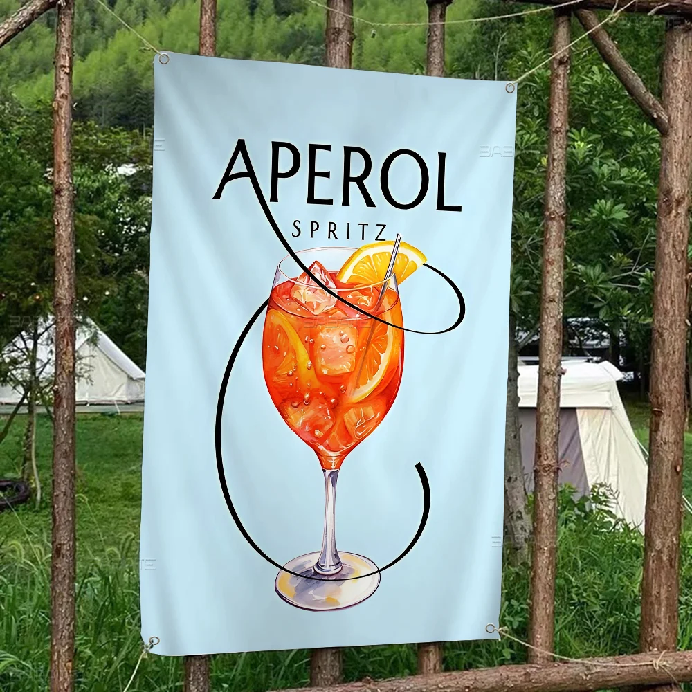 Juice Mojito Aperol Spritz Banner INS Style Outdoor Party Decoration Atmosphere Flag