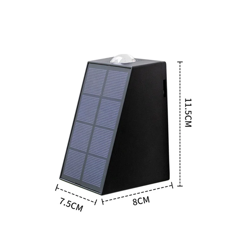 Solar Wall Lamp Waterproof Solar Led Lights Outdoor Up And Down Luminous Lighting Solar Powered for Garden Patio Street Light