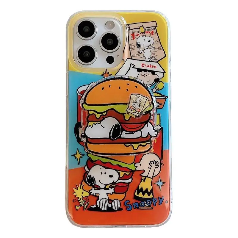 Snoopy Cartoon Magnetic Kickstand Phone Case New Style Protective Cover for Iphone 17 Pro Max Anti-Fall Shell Wholesale view 2